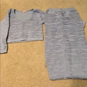 Periwinkle blue two piece set